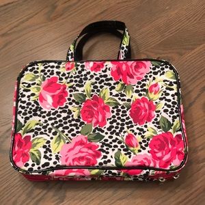 Modella Makeup Bag Rose + Black & White Polka Dots